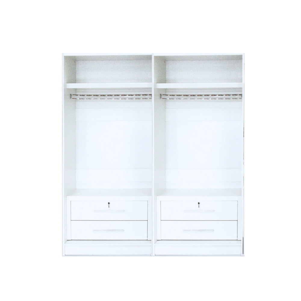 ชุดห้องนอน 6 ฟุต WISDOM DESIGN FURNITURE รุ่น NAKED1 สี ขาว