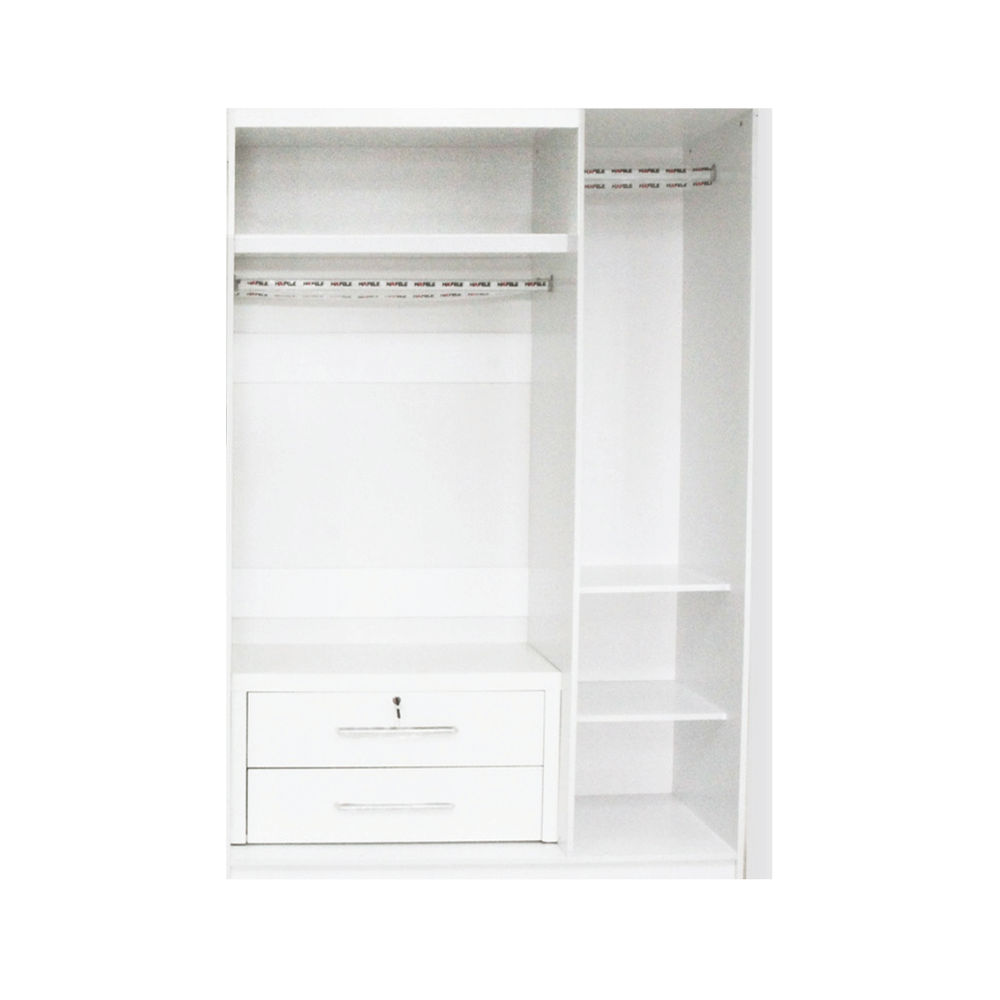 ชุดห้องนอน 6 ฟุต WISDOM DESIGN FURNITURE รุ่น NAKED2 สี ขาว_5