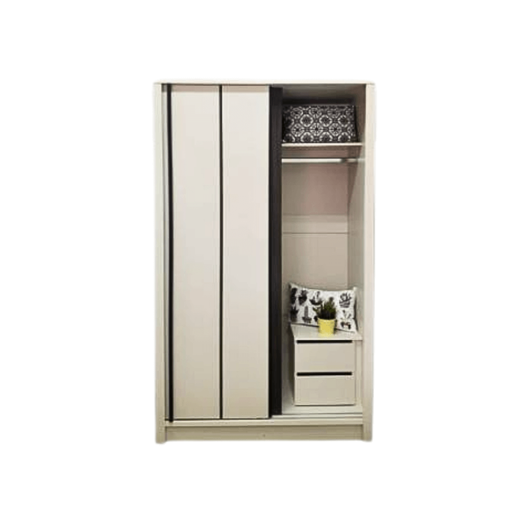 ชุดห้องนอน + ที่นอน PVC 6 ฟุต WISDOM DESIGN FURNITURE รุ่น COOPER สี ครีม/มอคค่า_5