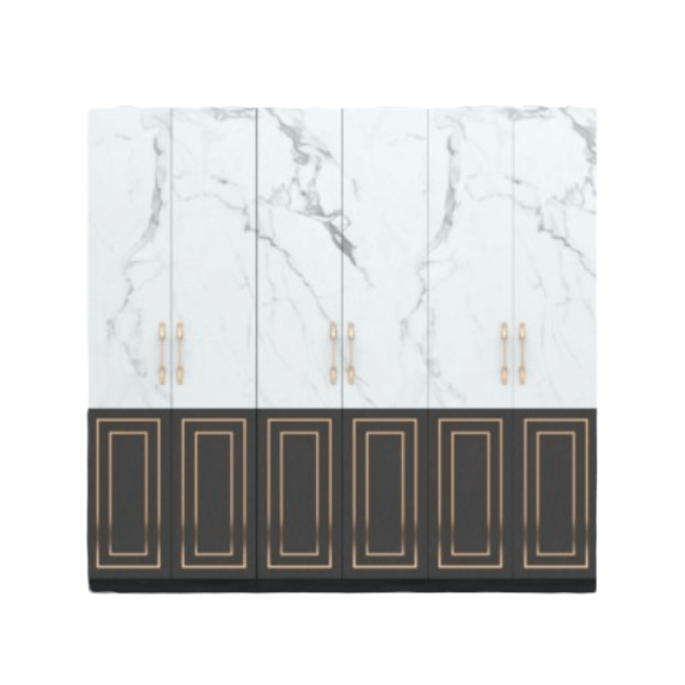 ชุดห้องนอน 6 ฟุต WISDOM DESIGN FURNITURE รุ่น CHARLOTTE สีแอชเกรย์/ซอฟท์มาร์เบิ้ล/ซิลค์