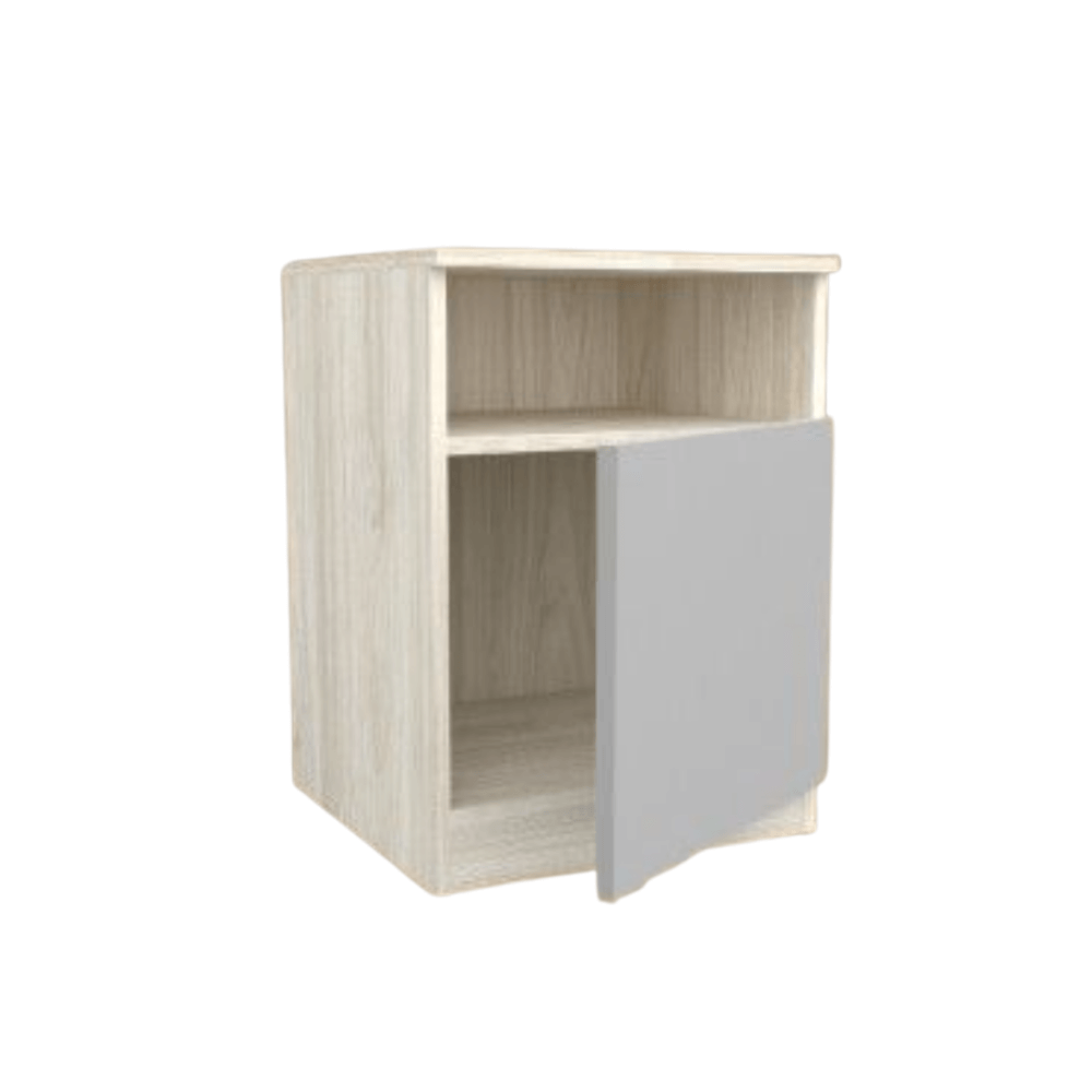 ชุดห้องนอน + ที่นอนสปริง 5 ฟุต WISDOM DESIGN FURNITURE รุ่น VIDA1 สีไวท์โอ๊ค/เทา