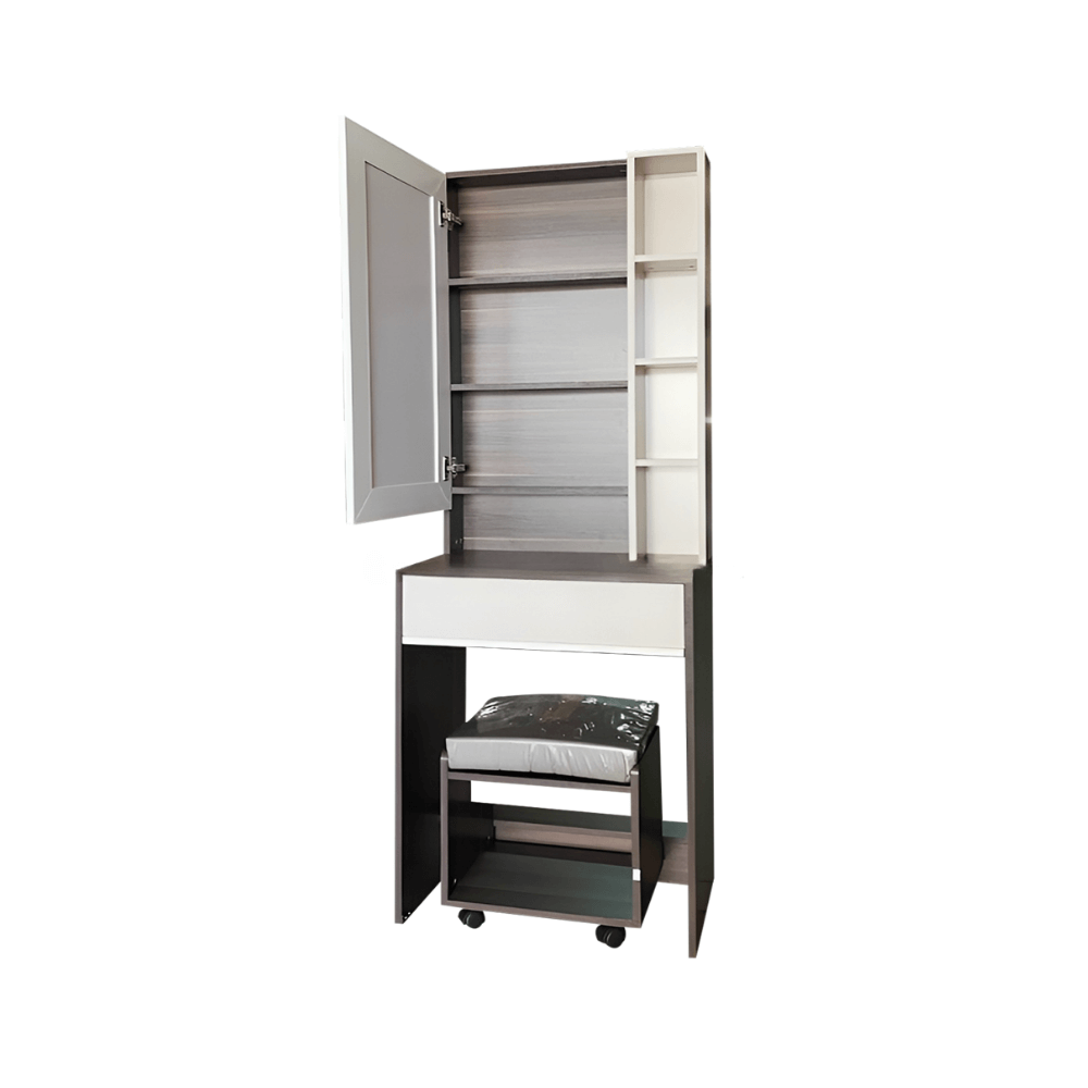 ชุดห้องนอน + ที่นอน 6 ฟุต WISDOM DESIGN FURNITURE รุ่น CITY วอลนัท