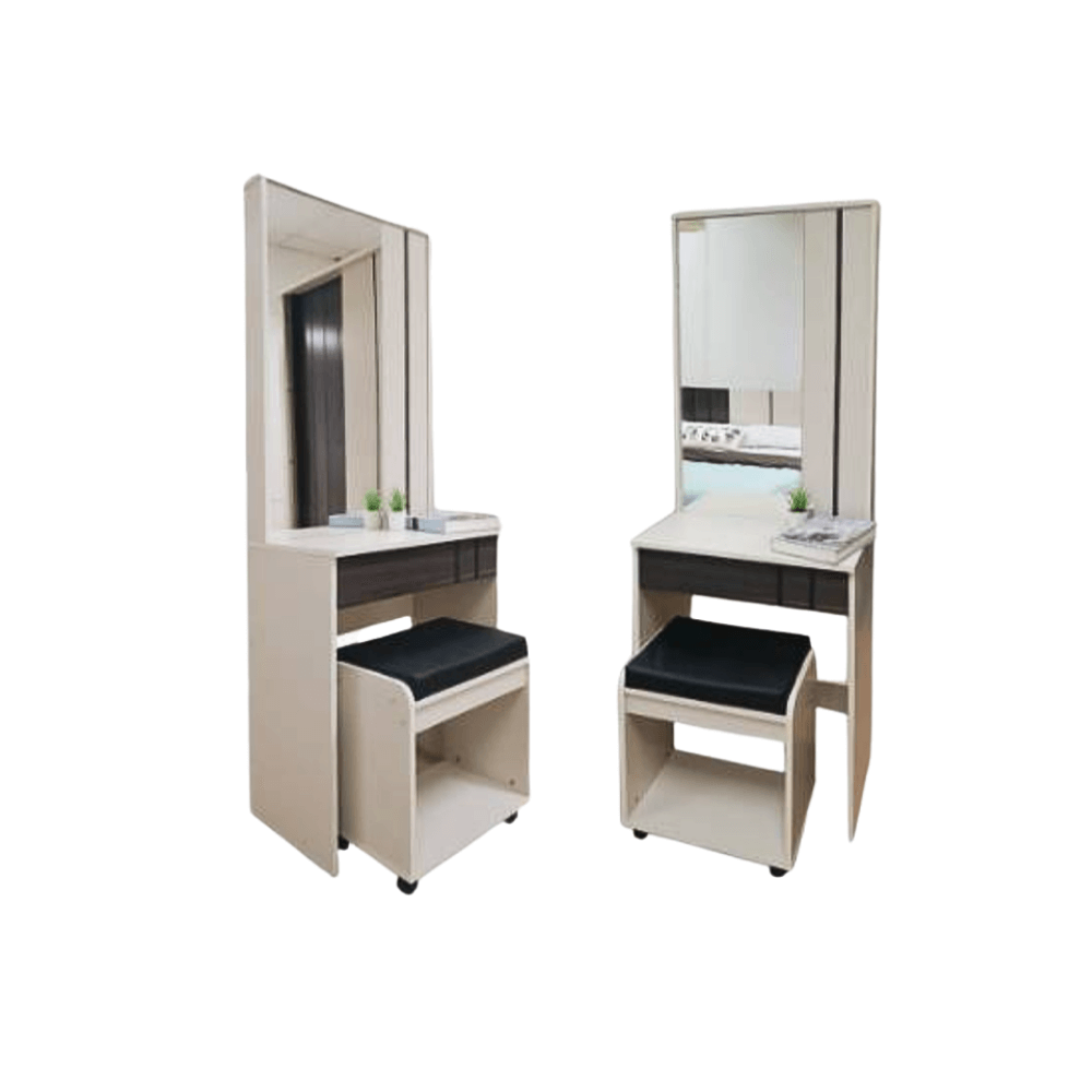 ชุดห้องนอน + ที่นอน PVC 6 ฟุต WISDOM DESIGN FURNITURE รุ่น COOPER สี ครีม/มอคค่า_6