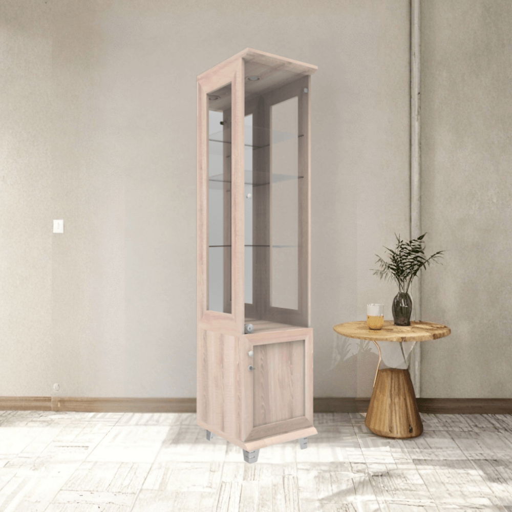 ตู้โชว์กระจก WISDOM DESIGN FURNITURE รุ่น CB-003 40 ซม. สีโซลิค