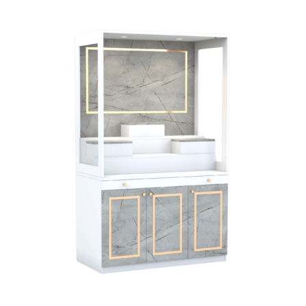 ตู้พระ WISDOM DESIGN FURNITURE รุ่น GO-02 ขนาด 120 ซม. สีขาว/ไลท์มาร์เบิ้ล_0