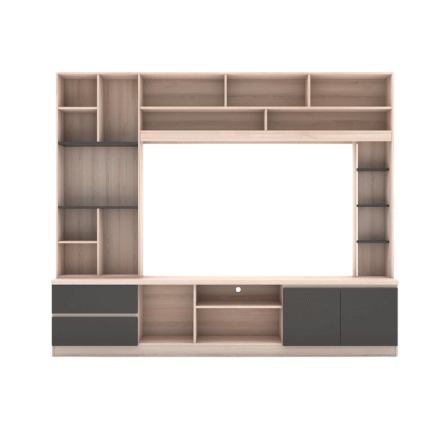 ตู้วางทีวี WISDOM DESIGN FURNITURE รุ่น HT-243A 240 ซม. สีโซลิค/กราไฟท์_0