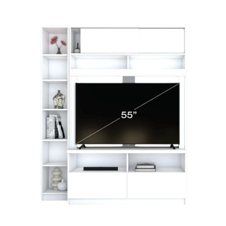 ตู้วางทีวี WISDOM DESIGN FURNITURE รุ่น HT-1501 150 ซม. สีขาว_0