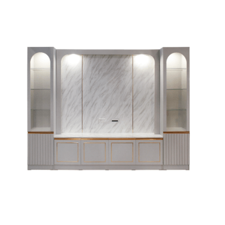 ตู้วางทีวี WISDOM DESIGN FURNITURE รุ่น MABEL 300 ซม. สีไลท์ยีนส์/ไวท์มาร์เบิ้ล_0