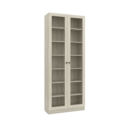 ตู้หนังสือ WISDOM DESIGN FURNITURE รุ่น BK-81B 80 ซม. สีไวท์โอ๊ค_0