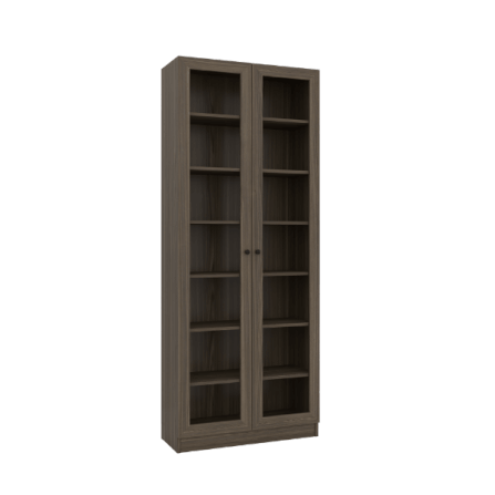 ตู้หนังสือ WISDOM DESIGN FURNITURE รุ่น BK-81B 80 ซม. สีมอคค่า_0