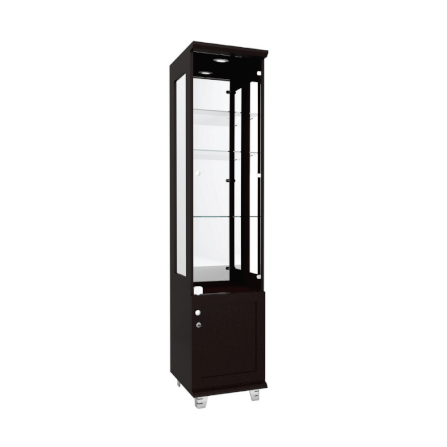 ตู้โชว์กระจก WISDOM DESIGN FURNITURE รุ่น CB-003 40 ซม. สีโอ๊ค_1