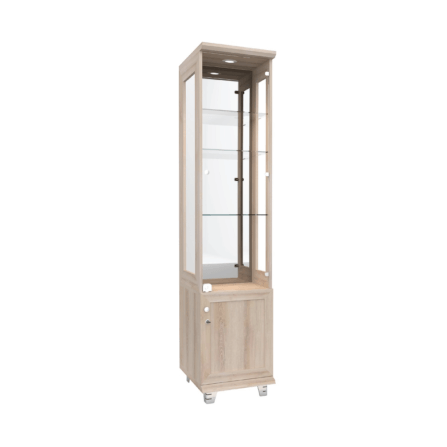 ตู้โชว์กระจก WISDOM DESIGN FURNITURE รุ่น CB-003 40 ซม. สีโซลิค_1