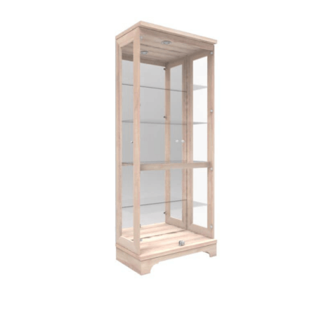 ตู้โชว์กระจก WISDOM DESIGN FURNITURE รุ่น CB-012G 80 ซม. สีโซลิค_1