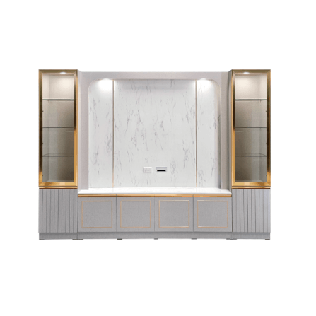 ตู้วางทีวี WISDOM DESIGN FURNITURE รุ่น ORIANNA 300 ซม. สีไลท์ยีนส์/ไวท์มาร์เบิ้ล_1