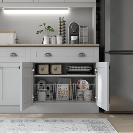ครัวไม้สำเร็จ ตู้ตั้งพื้นท็อปเรียบ WISDOM DESIGN FURNITURE KT-161 160 ซม. สีฟ็อก/โรม่า_1