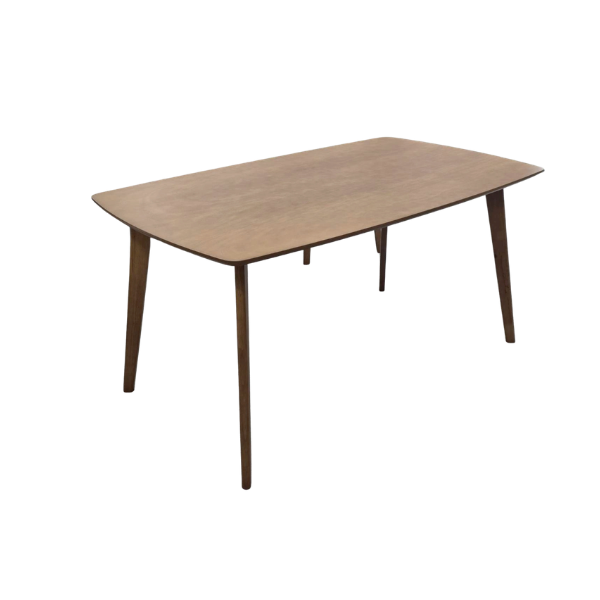 ชุดโต๊ะอาหาร 4 ที่นั่ง WISDOM DESIGN FURNITURE รุ่น MAKI 120 ซม. สีวอลนัท_1