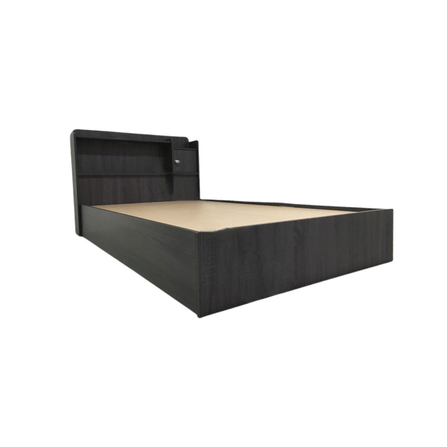 ชุดห้องนอน + ที่นอนสปริง 6 ฟุต WISDOM DESIGN FURNITURE รุ่น 2 ชิ้น 120 ซม. สีโอ๊ค_1
