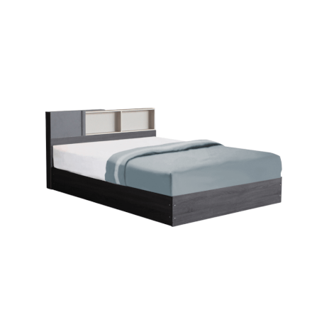 ชุดห้องนอน + ที่นอน 5 ฟุต WISDOM DESIGN FURNITURE รุ่น AVA สี แอชบราวน์_2