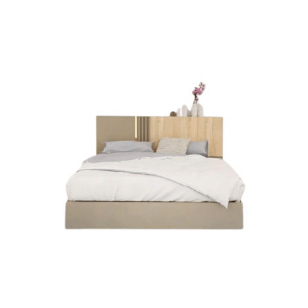 ชุดห้องนอน + ที่นอน 6 ฟุต WISDOM DESIGN FURNITURE รุ่น MARTIN สี โซลิค_2