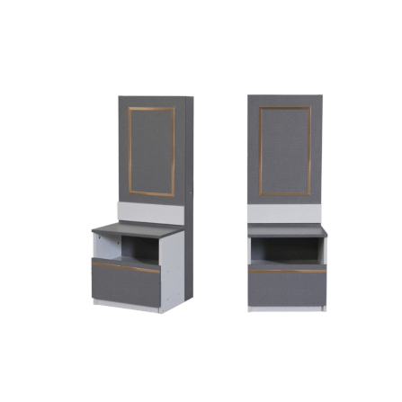 ชุดห้องนอน + ที่นอนสปริง 6 ฟุต WISDOM DESIGN FURNITURE รุ่น BRAELYN 6 (กระจก) สียีนส์/กราไฟท์_2