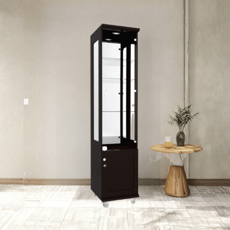ตู้โชว์กระจก WISDOM DESIGN FURNITURE รุ่น CB-003 40 ซม. สีโอ๊ค_2