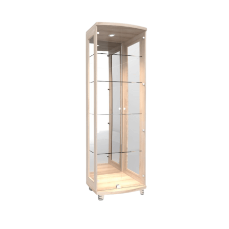 ตู้โชว์กระจก WISDOM DESIGN FURNITURE รุ่น CB-009 60 ซม. สีโซลิค_2