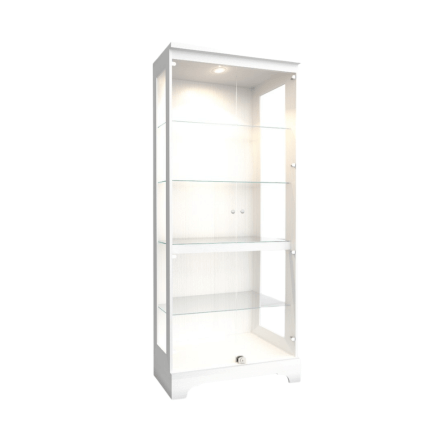 ตู้โชว์กระจก WISDOM DESIGN FURNITURE รุ่น CB-012 80 ซม. สีขาว_2