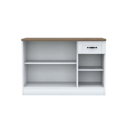 ตู้ตั้งพื้น ท็อปเรียบ WISDOM DESIGN FURNITURE KT-121C 120 ซม. สีขาว/โรม่า_2