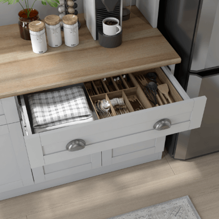 ครัวไม้สำเร็จ ตู้ตั้งพื้นท็อปเรียบ WISDOM DESIGN FURNITURE KT-161 160 ซม. สีฟ็อก/โรม่า_2