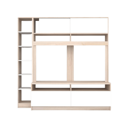 ตู้วางทีวี WISDOM DESIGN FURNITURE รุ่น HT-1501 150 ซม. สีโซลิค/ขาว_3