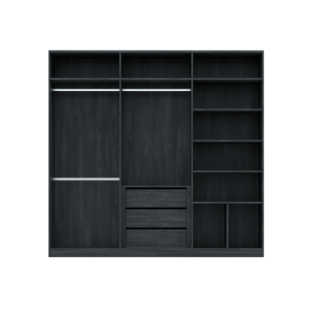 ตู้เสื้อผ้า 6 บานเปิด WISDOM DESIGN FURNITURE รุ่น GC-2401A 240 ซม. สีแอชเกรย์/ไลท์มาร์เบิ้ล_3