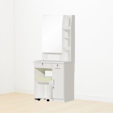 โต๊ะเครื่องแป้ง WISDOM DESIGN FURNITURE รุ่น DT720A 70 ซม. สีขาว_3