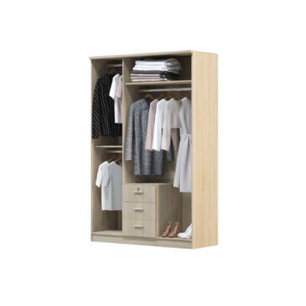 ชุดห้องนอน + ที่นอน 5 ฟุต WISDOM DESIGN FURNITURE รุ่น BENNER สี โซลิค/กราไฟท์_4