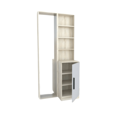 ชุดห้องนอน 6 ฟุต WISDOM DESIGN FURNITURE รุ่น VIDA2 สีไวท์โอ๊ค/เทา_4