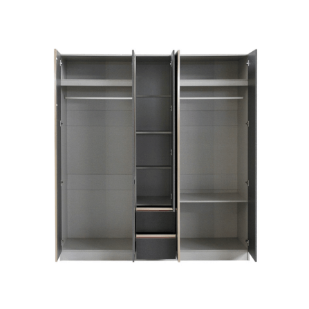 ชุดห้องนอน + ที่นอน PVC 6 ฟุต WISDOM DESIGN FURNITURE รุ่น BRAELYN 5 สียีนส์/กราไฟท์_4