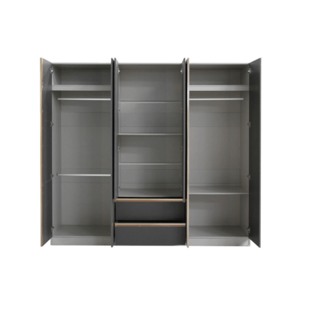 ชุดห้องนอน + ที่นอนสปริง 6 ฟุต WISDOM DESIGN FURNITURE รุ่น BRAELYN 6 สียีนส์/กราไฟท์_4