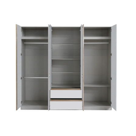 ชุดห้องนอน + ที่นอนสปริง 6 ฟุต WISDOM DESIGN FURNITURE รุ่น BRAELYN 6 สีไลท์ยีนส์/ขาว_4