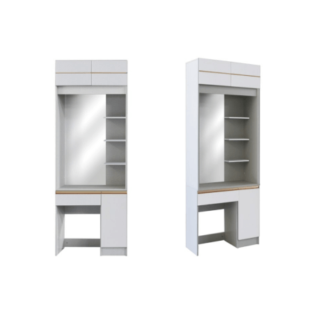 ชุดห้องนอน + ที่นอน PVC 6 ฟุต WISDOM DESIGN FURNITURE รุ่น BRAELYN 6 สีไลท์ยีนส์/ขาว_5