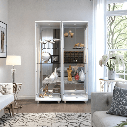 ตู้โชว์กระจก WISDOM DESIGN FURNITURE รุ่น CB-009 60 ซม. สีขาว_4