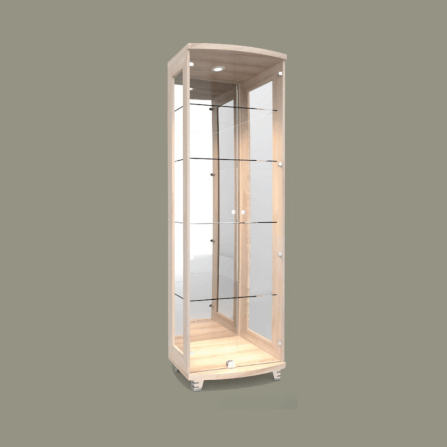 ตู้โชว์กระจก WISDOM DESIGN FURNITURE รุ่น CB-009 60 ซม. สีโซลิค_4