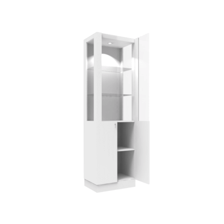 ตู้โชว์กระจก WISDOM DESIGN FURNITURE รุ่น CB-001 60 ซม. สีขาว_5