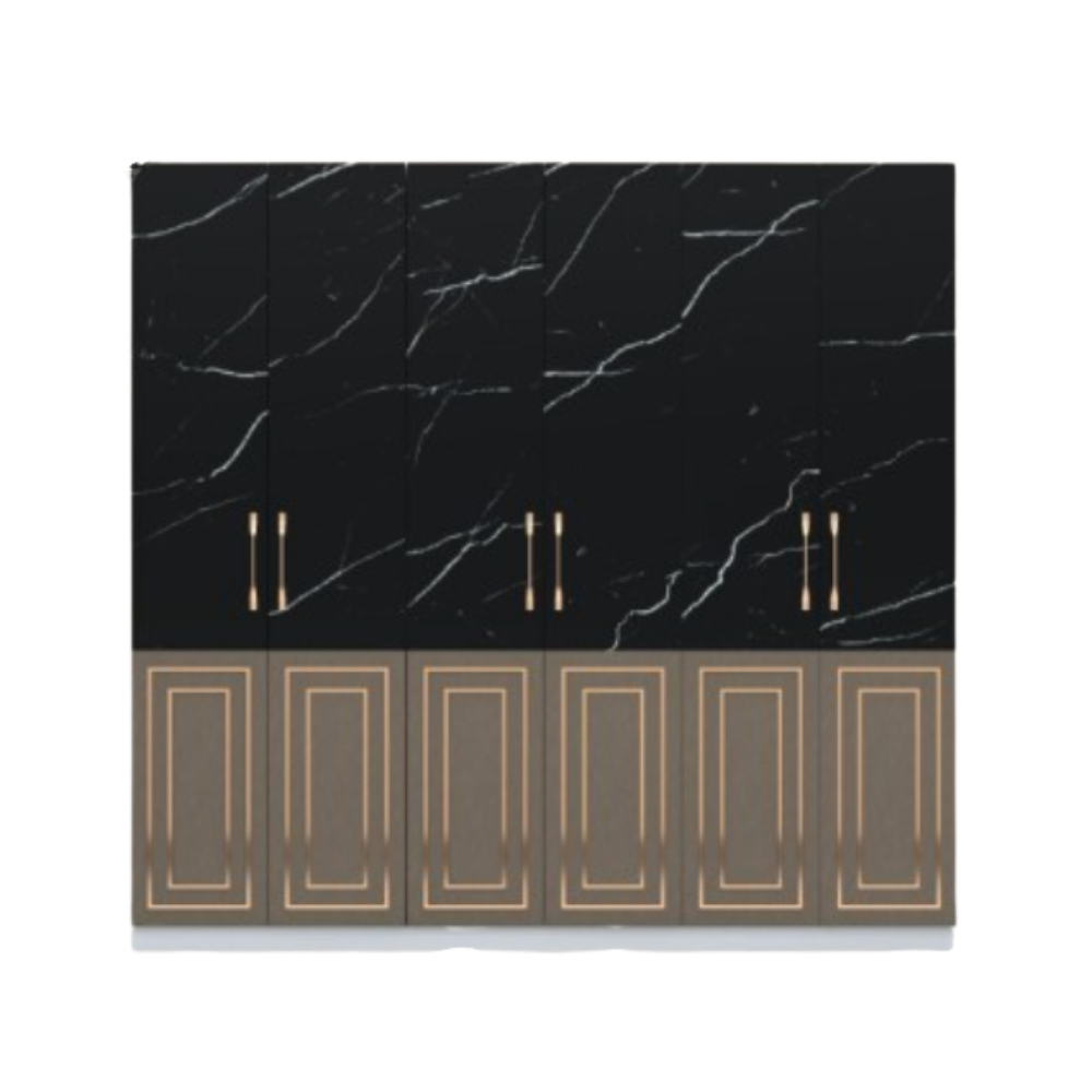 ชุดห้องนอน + ที่นอนสปริง 6 ฟุต WISDOM DESIGN FURNITURE รุ่น CHARLOTTE สีขาว/ดาร์คมาร์เบิ้ล/ฟอสซิลค์_5