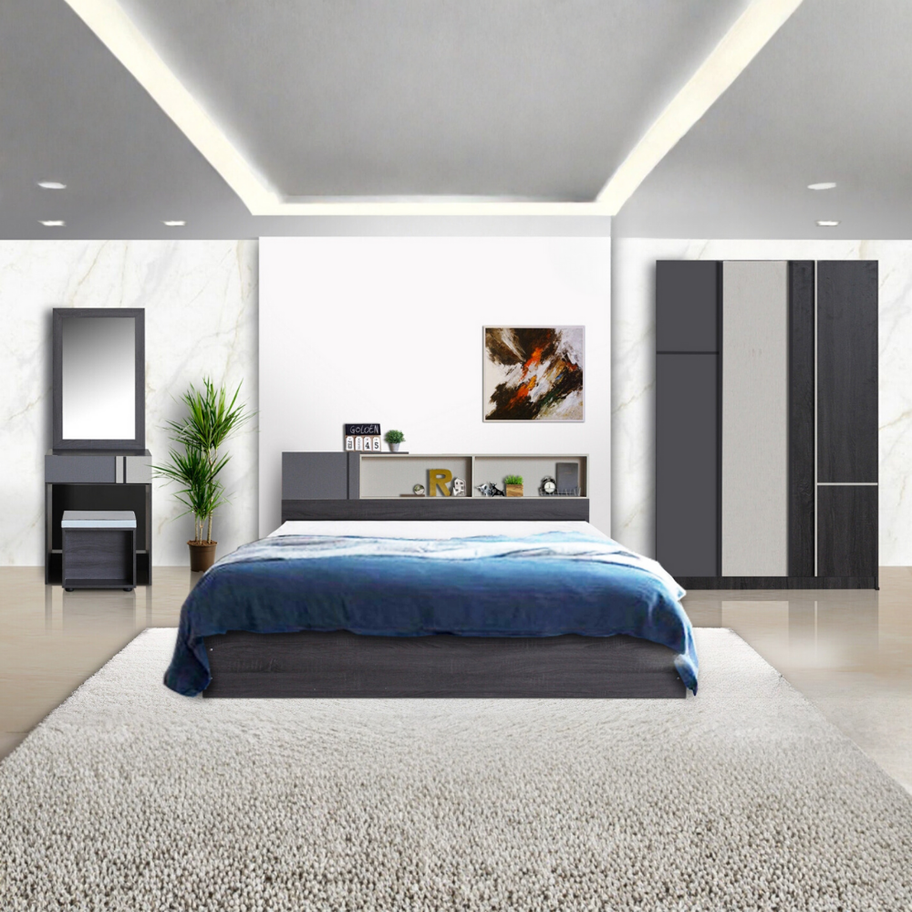 ชุดห้องนอน 6 ฟุต WISDOM DESIGN FURNITURE รุ่น AVA สี แอชบราวน์_6