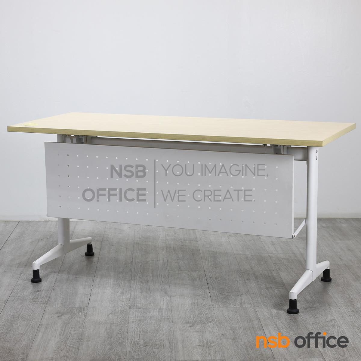 โต๊ะทำงานพับได้ NSBOFFICE รุ่น NAOMI 120 CM. สีขาว_1
