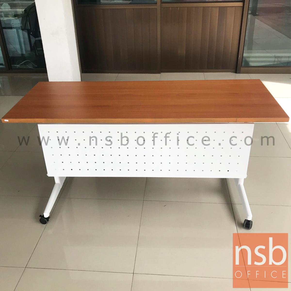 โต๊ะทำงาน NSBOFFICE รุ่น WEAVING 150 CM. พับได้ ล้อเลื่อน_1