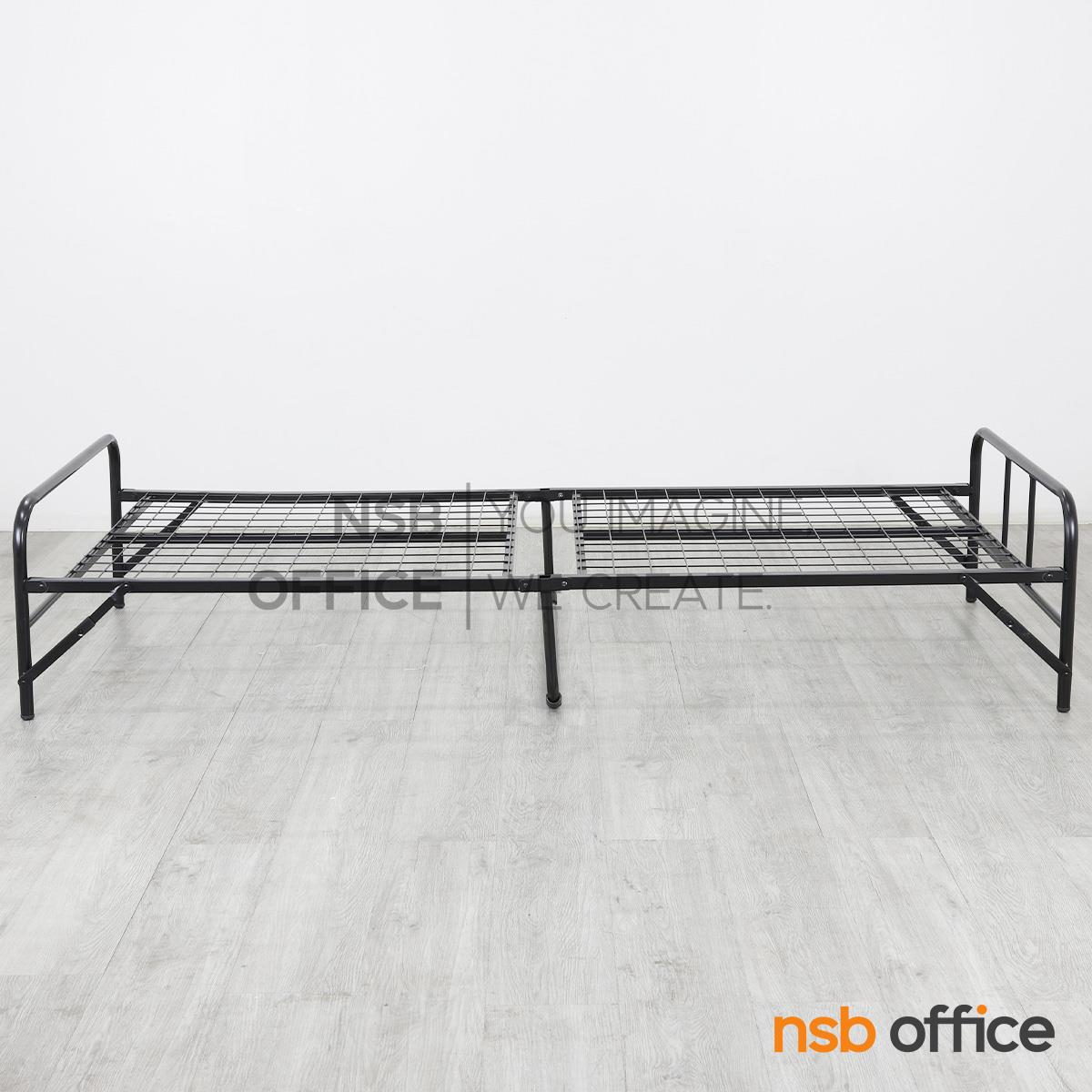 เตียงเหล็กพับได้ NSBOFFICE รุ่น SWEETDREAM สีดำ_3