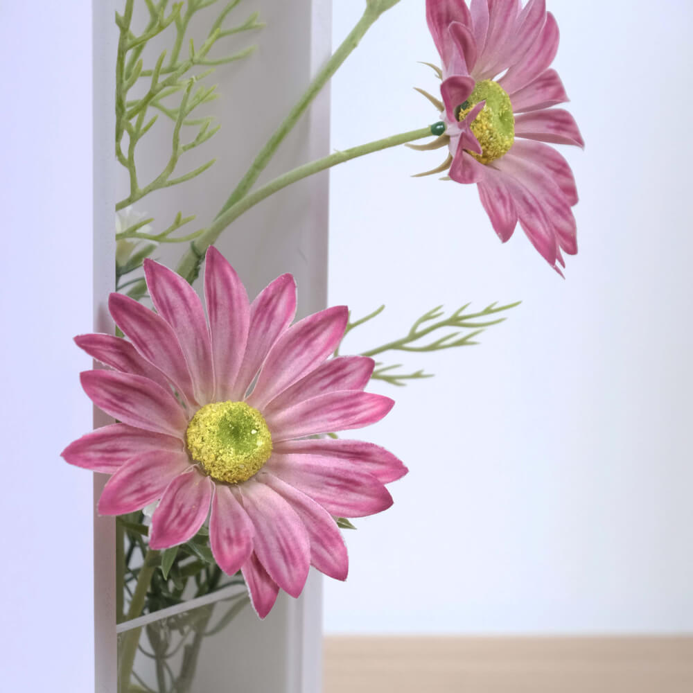 ดอกคริสแซนทีมั่มประดิษฐ์ ในแจกัน JGLORYFLOWER สีชมพู