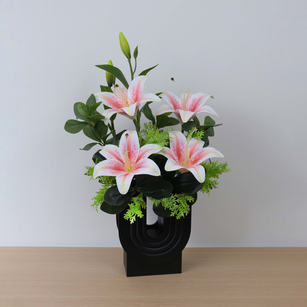 ดอกลิลลี่ประดิษฐ์ในแจกัน JGLORYFLOWER