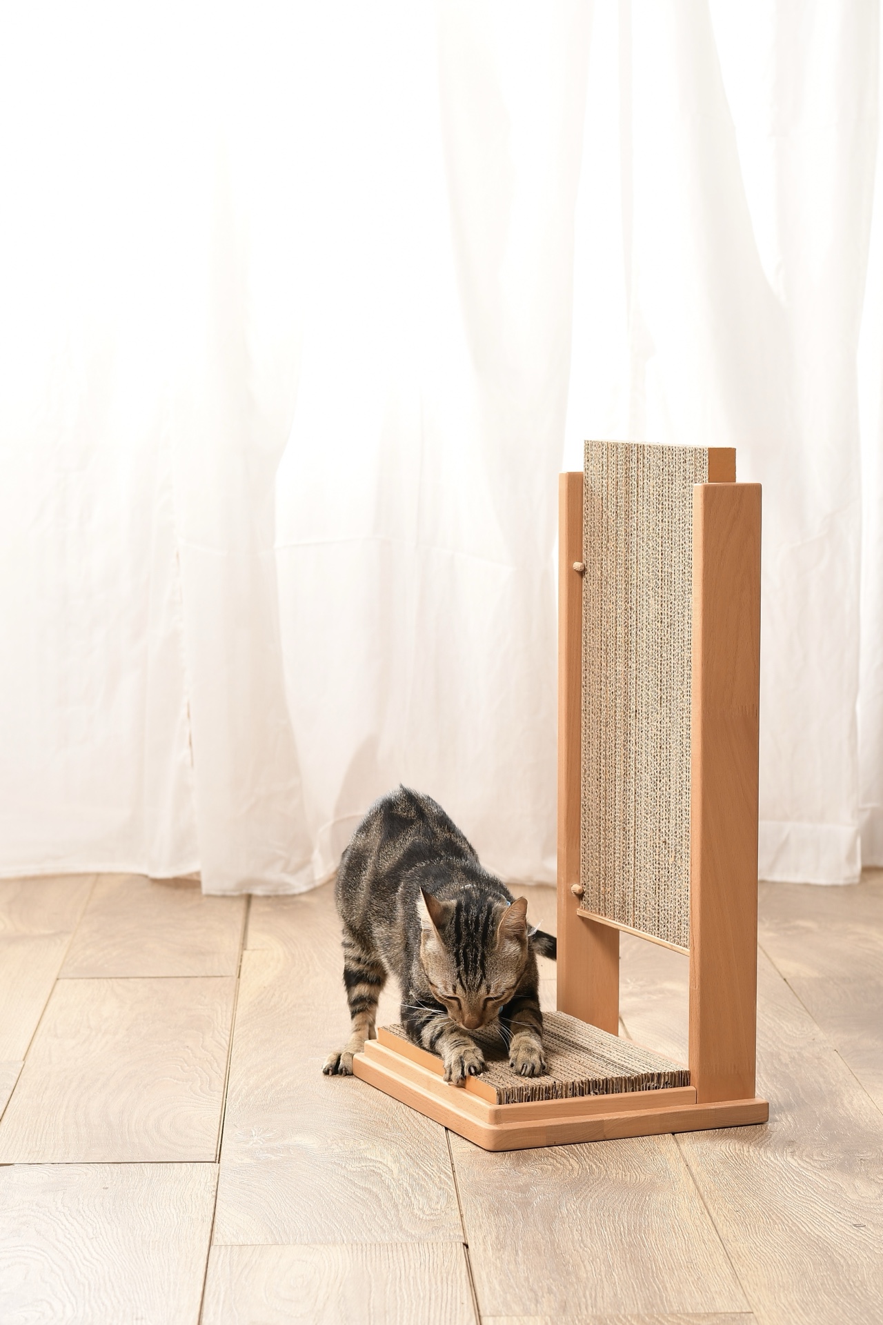 ที่ลับเล็บแมวตั้งพื้น PRIMARY รุ่น CAT SCRACHER 33X27X60 ซม. สีธรรมชาติ_3