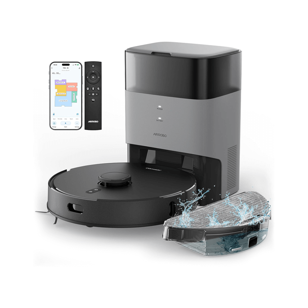 หุ่นยนต์ดูดฝุ่น AIRROBO T20 เดินทั่วพื้นที่ด้วยเลเซอร์นำทางรุ่นใหม่ + ถังเก็บฝุ่นหลังใช้งาน_3